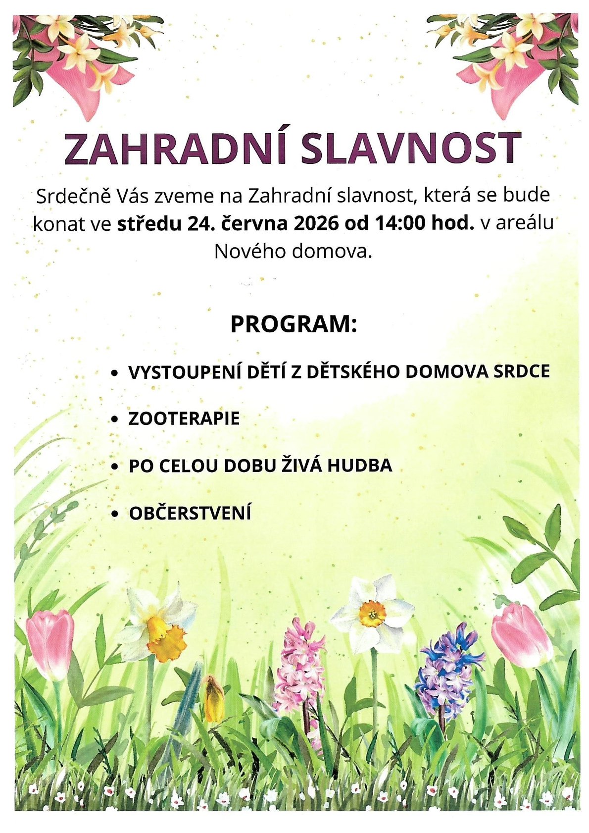 Zahradní slavnost 2026